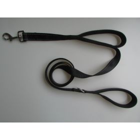 Pet Double Handle Pull Leash (Option: BLACK)