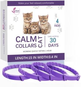 Pet Soothing Calming Collar Cat (Option: 4packs of cats)